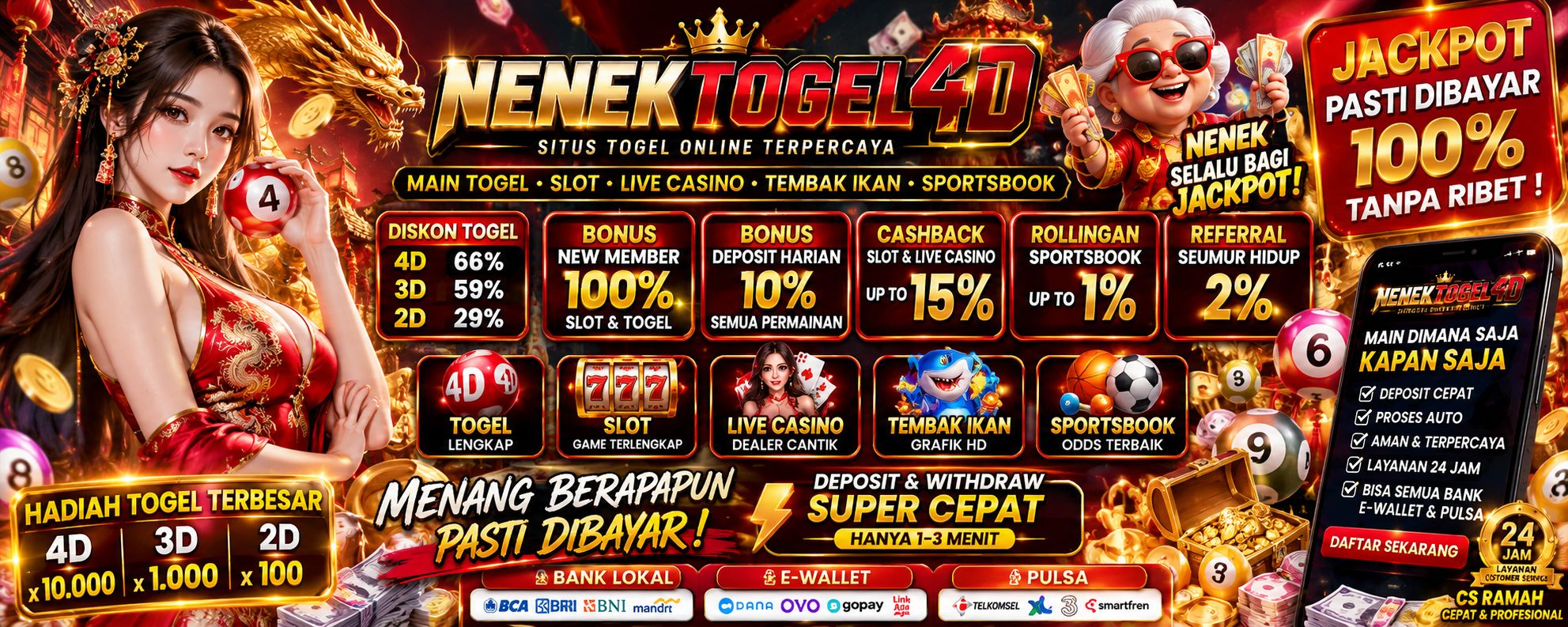 Situs NENEKTOGEL  Bandar Penyedia Game Online Terbaik Di Tahun 2026